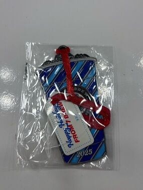 Blue 2025 Holiday 7Brew ornament